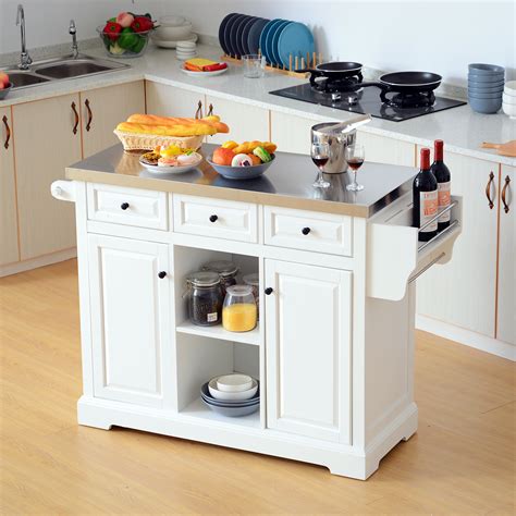 movable kitchen island with storage.